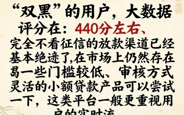 双黑芝麻440能下的口子，理出5个秒批通过的网贷软件