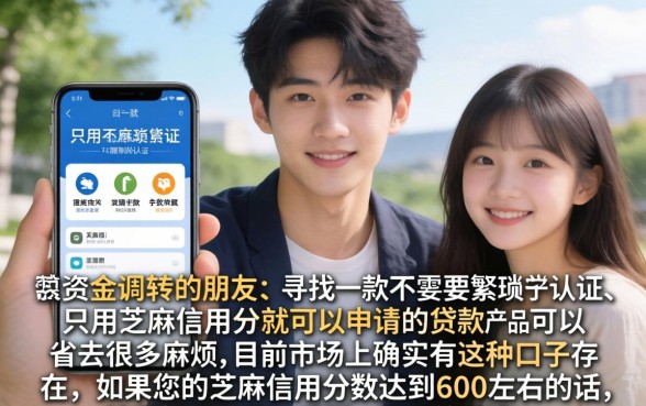 不看手机认证的贷款,梳理五个芝麻信用600贷款app