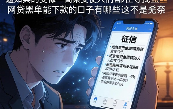 网贷黑名单能下款的口子有哪些，规整5个值得信赖的借钱平台