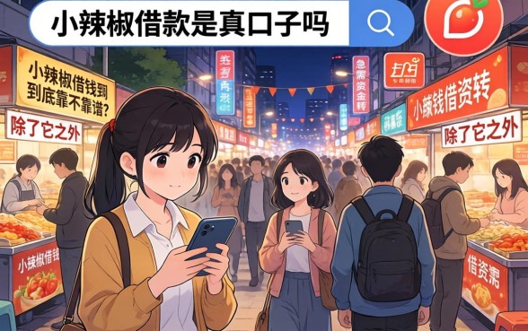 小辣椒借款是真口子吗，规整五个网贷大口子轻松借软件