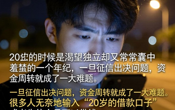 20岁能申请的借款口子，遴选五个失信人员可以借钱的网贷口子