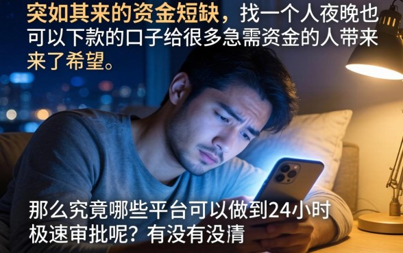 夜晚也能下款的口子，理出五个网贷大口子轻松借平台