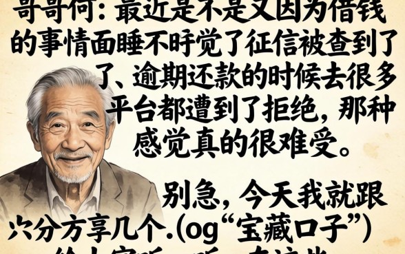 有没有一定下款的口子嘛，枚举五个征信花居然都下款了的平台