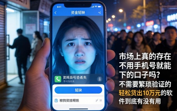 不用手机号就能下的口子，遴选五个轻松贷10万的软件
