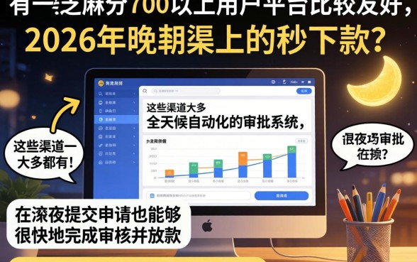 2026晚上能秒下款的口子，陈列五个芝麻分700能秒下的app