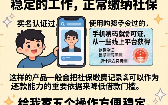 有社保能贷款的口子，诚意推荐5个凭身份证借款的软件