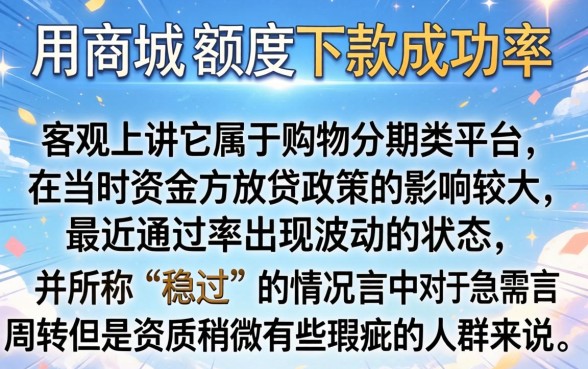 爱用商城额度下款成功率如何，理出5个无视一切是人就下款口子