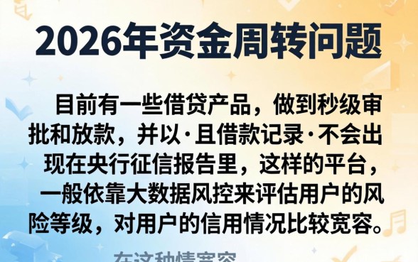 2026年贷款平台下款速度，深入剖析5个不上征信报告的贷款app
