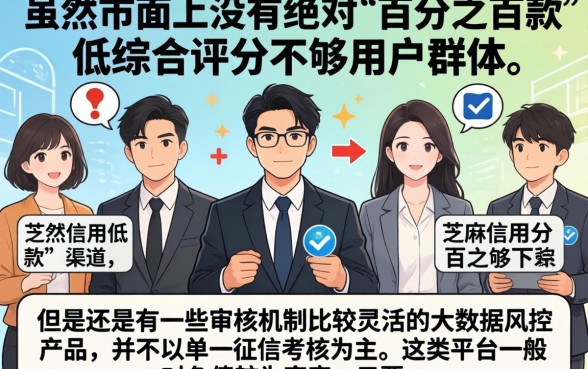 征信不好芝麻分不好必下口子,鼎力推荐5个综合评分不足有负债都能下款软件