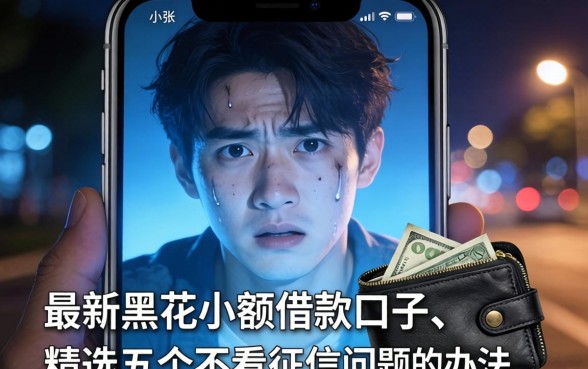 最新黑花了小额借款口子，精选五个不看征信小额借钱的口子