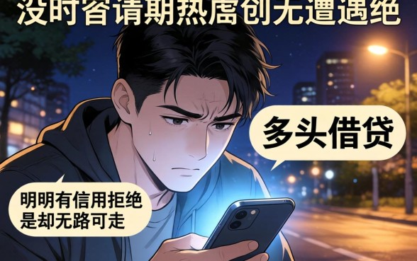 多头借贷无逾期能下款的口子，枚举五个不看综合评分的网贷