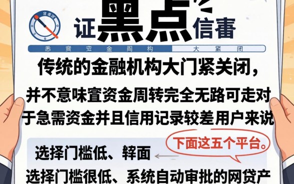 感觉自己征信黑花了怎么办,整理5个秒批无面签贷款平台