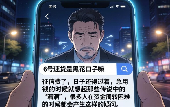 6号速贷是黑花口子嘛,罗列五个小额贷款不查征信的app