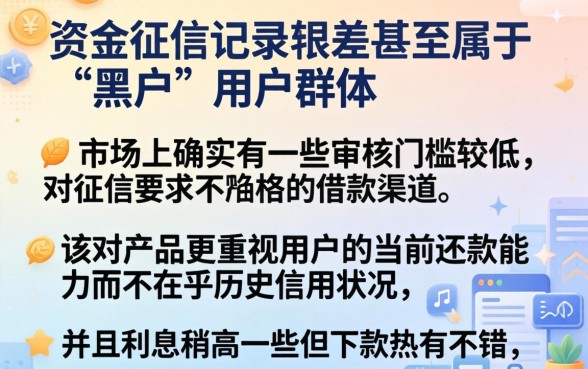 不上征信的产品怎么查，整合5个超级烂户双黑下款口子