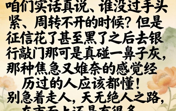 征信黑了能借款的平台，甄选5个轻松贷10万的平台