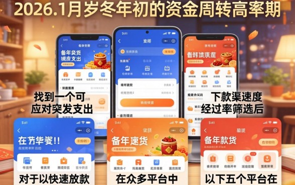 2026一月份能下款的口子,精选五个靠谱借钱利器