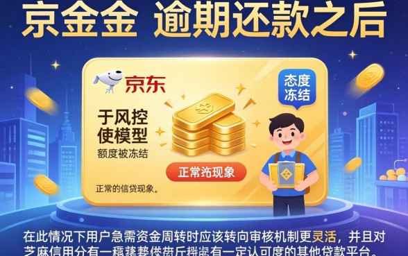 京东金条逾期后还完不能借了，陈列五个芝麻借款实时到账速借平台