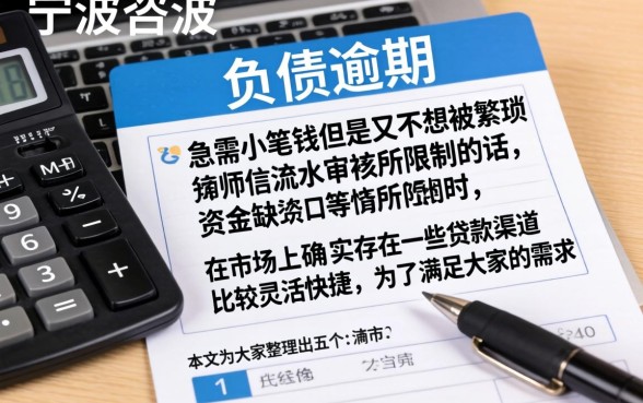 宁波负债逾期咨询律师费用，详细阐述5个急用小钱不求征信流水轻松贷的app