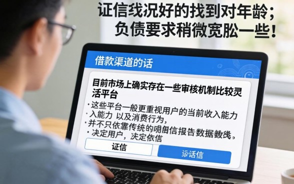 征信好哪里可以借钱，筛选5个不看年龄征信负债的口子