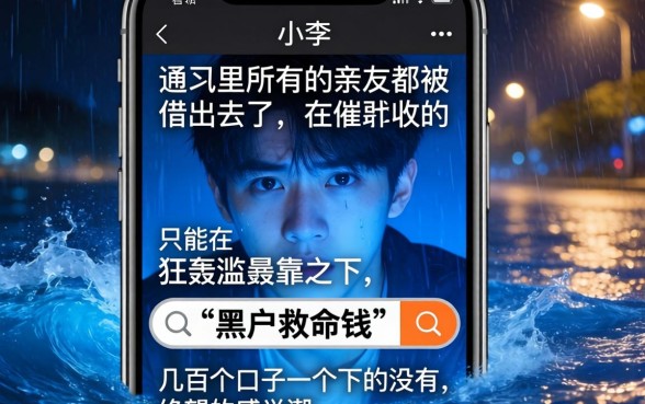 几百个口子一个下的没有，归纳5个黑户急需三万秒到的的口子