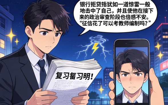 征信花了能考教师编制吗，胪列五个黑户都能下的口子