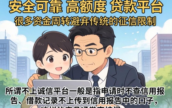什么贷款平台安全额度高，详尽说明5个贷款不上诚信平台的平台