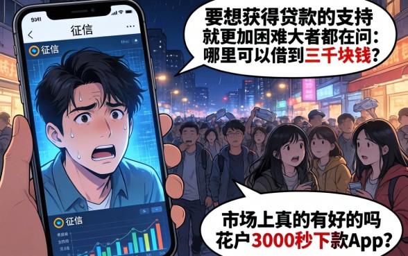 哪里可以借3000块，筛选五个花户3000秒下款app