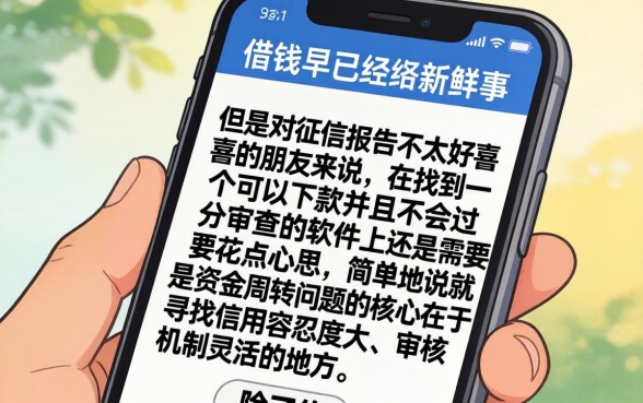 从手机里借钱的方法有几种，陈列5个征信花了能网贷的软件