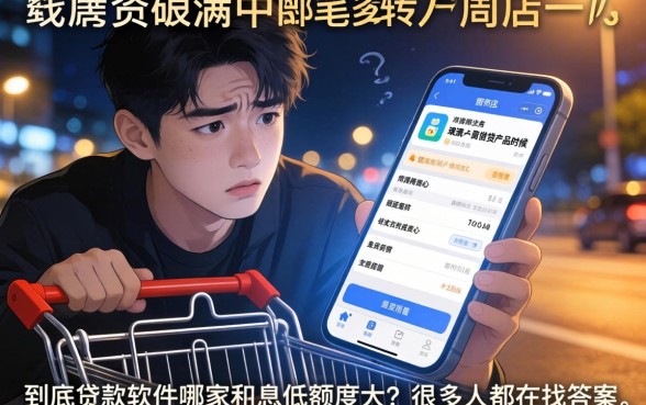 贷款软件哪个利息最低额度高，陈列5个7月能贷款的app