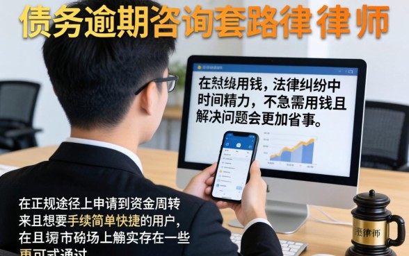 债务逾期咨询套路律师有用吗,诚意推荐5个手机身份证秒借现金的app