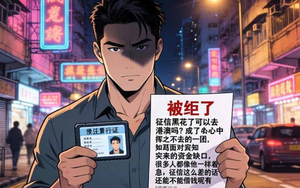 征信黑花了去不了港澳吗，筛选5个秒批无面签贷款口子