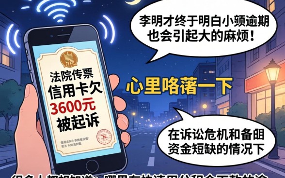 信用卡欠3600元被起诉，详尽说明五个公积金借钱口子