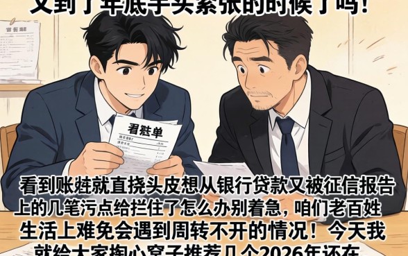 2026申请必过的贷款口子，诚意推荐五个征信花了可以借钱的网贷软件