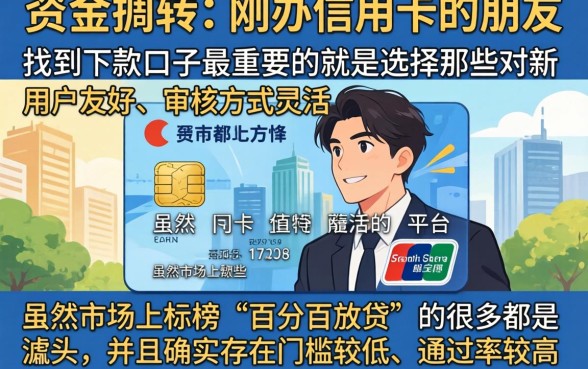 刚办的信用卡哪个口子下款，倾情分享五个不看黑白户下款的网贷