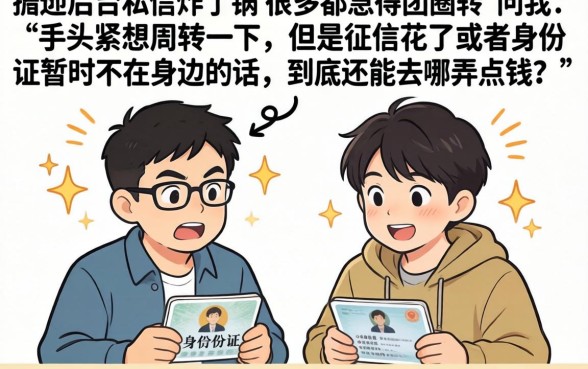 没有身份证去哪借钱比较好，精选五个无忧速借当天放款的平台