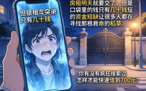 如何快速借到700元，条列五个无视综合评分不足的网贷