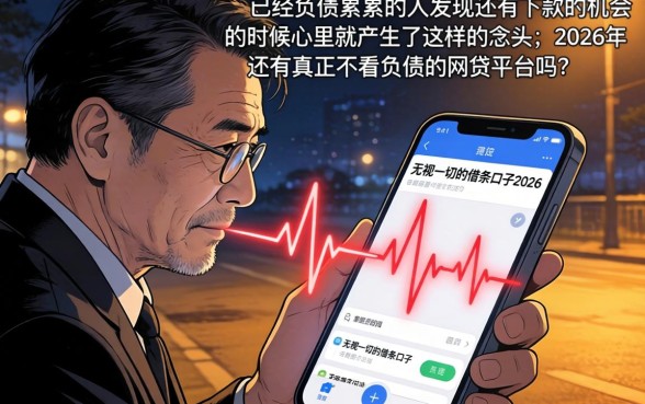 无视一切的借条口子2026，汇整5个不看负债的长期网贷平台