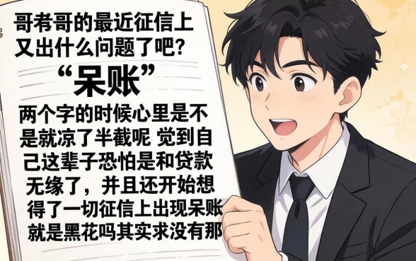 征信出现呆账就是黑花了吗，热忱推荐5个无视一切下款的平台