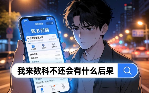 我来数科不还会有什么后果，整理5个不用芝麻分能借的软件