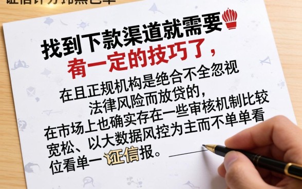 哪个口子黑名单也能下款，概览五个无视评分的贷款平台
