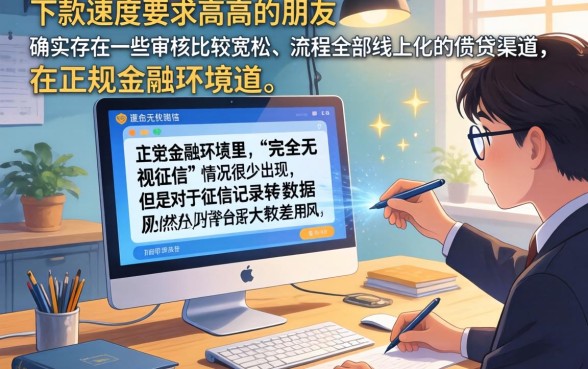 能下款的七天口子，陈列五个无视黑白征信的网贷