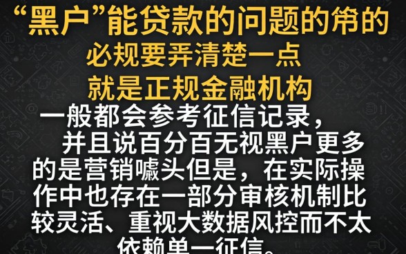 2026年黑户能通过的网贷，筛选5个无视黑户秒下的口子