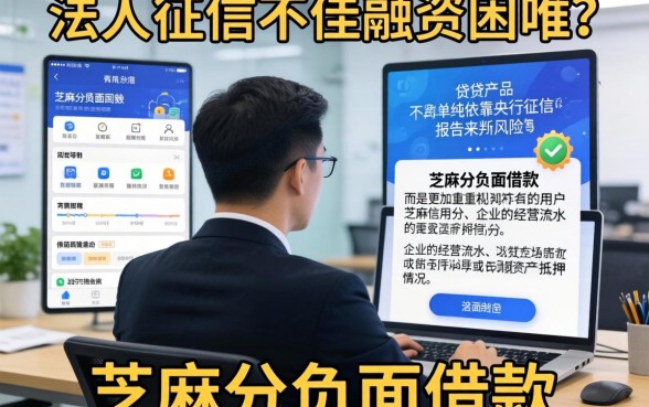 企业法人征信不好，详细阐述五个芝麻分负面借款的软件