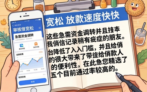 最近网贷松的口子，胪列五个低门槛不查征信的软件