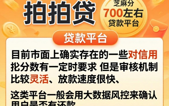 有没有推荐的类似拍拍贷，归纳5个秒下700芝麻分贷款平台