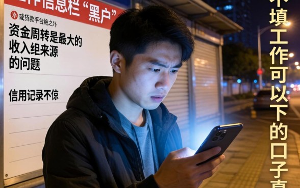 不填工作能下的口子，概括五个手机小额黑户快速贷款软件