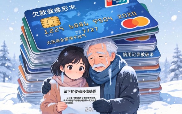 女儿的信用卡债务会归父母吗，胪列五个黑征信也能贷款的网贷口子