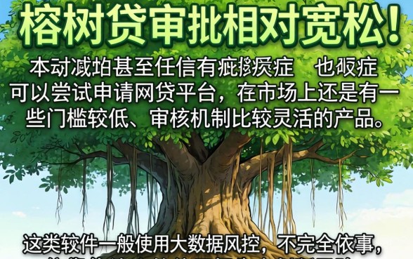 类似榕树贷一样的网贷口子，归集5个黑户也能借款的软件