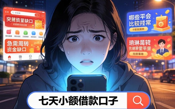 七天小额借款口子，概览五个1000至5000的小额贷款平台