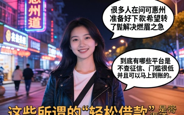 惠州系好下款的口子，甄选5个轻松借款无征信记录的口子